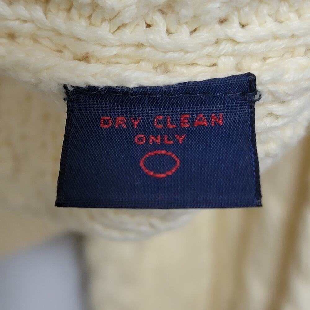 Austin Reed Cream Cable Knit Sweater Medium - Picture 8 of 8